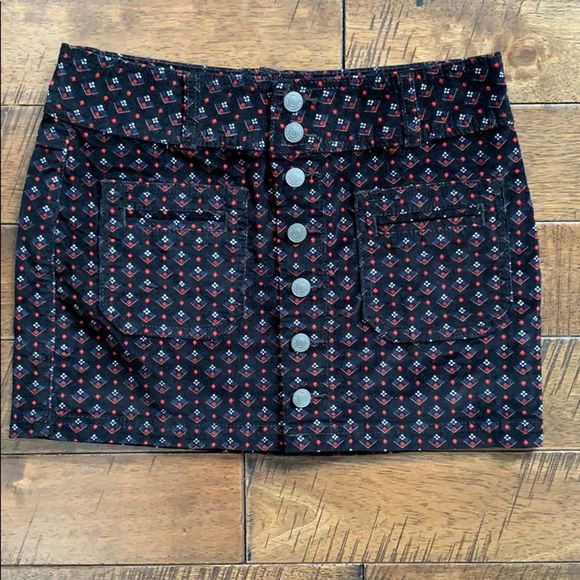 Free People Corduroy Mini Skirt Size 26 NWT - Picture 6 of 7